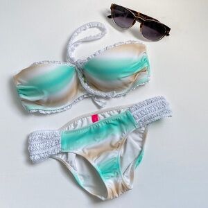 Victoria’s Secret Two Piece Bikini Swimsuit SZ 32C Top X-Small Bottom